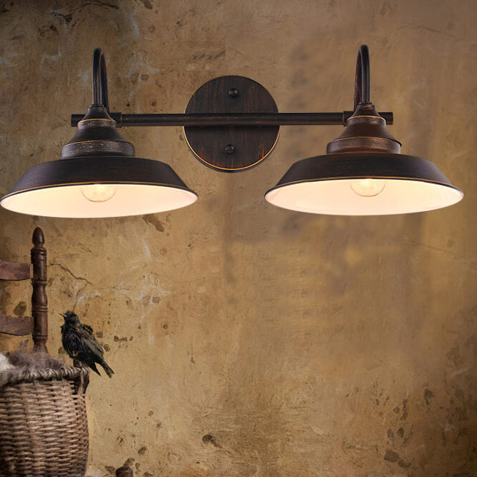 Damora – Vintage Industrial Dome Wall Sconce 1 Light