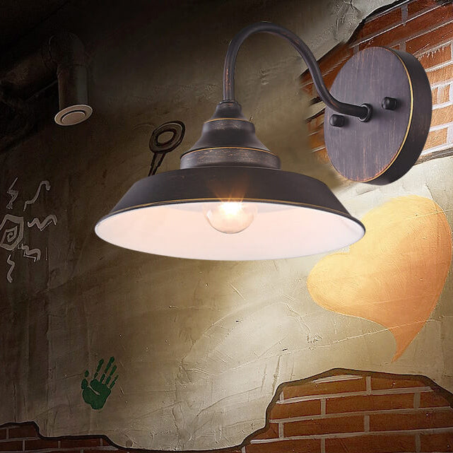 Damora – Vintage Industrial Dome Wall Sconce 1 Light
