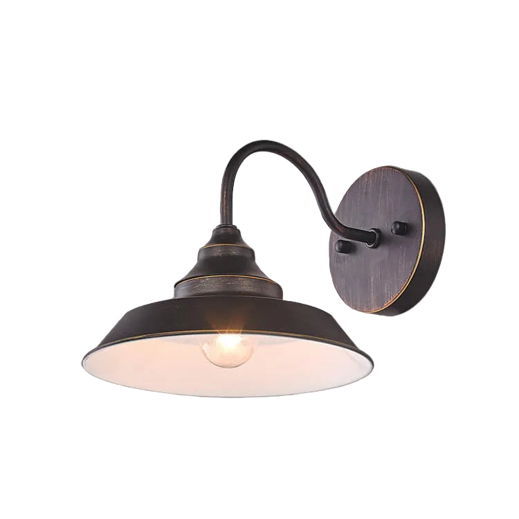Damora – Vintage Industrial Dome Wall Sconce 1 Light