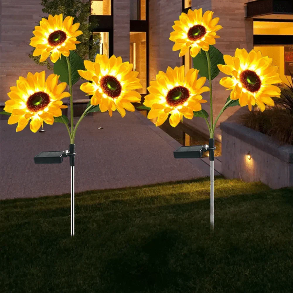 Solavelle – Vintage Sunflower Solar LED Stake Light
