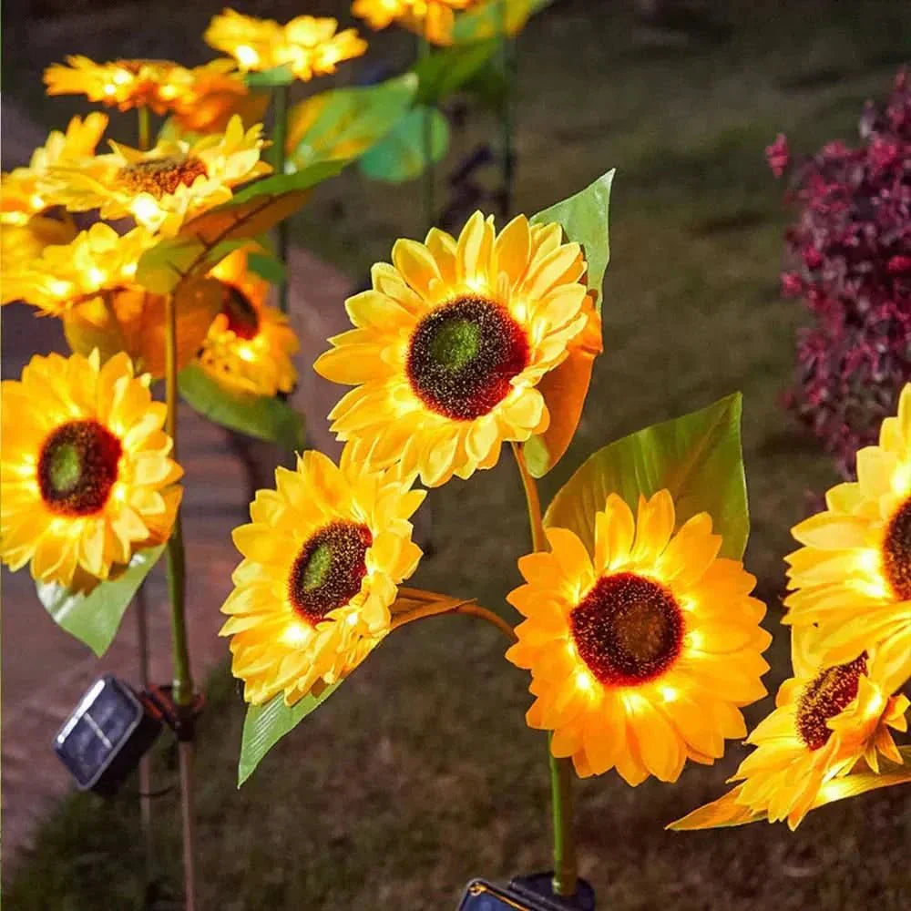 Solavelle – Vintage Sunflower Solar LED Stake Light