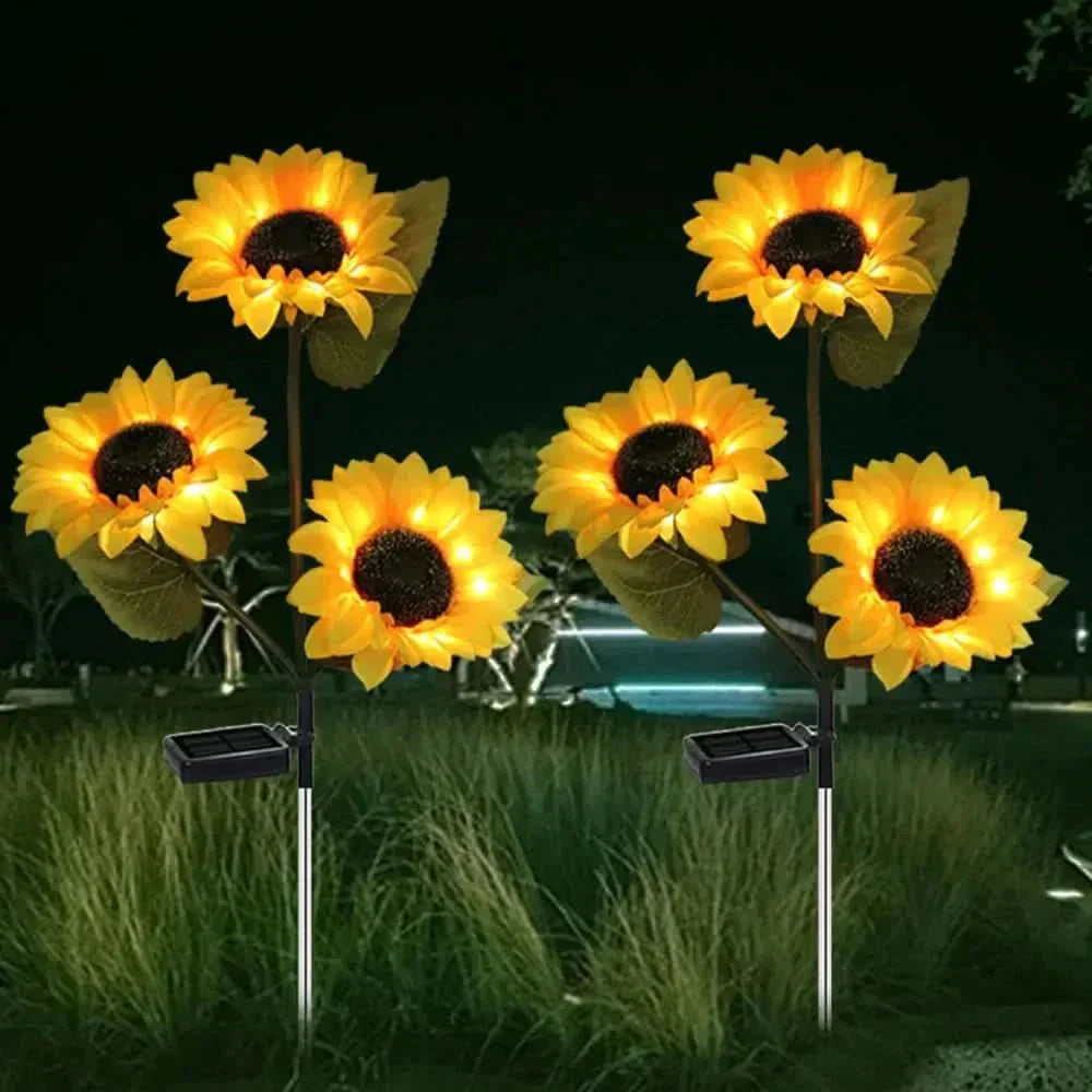Solavelle – Vintage Sunflower Solar LED Stake Light