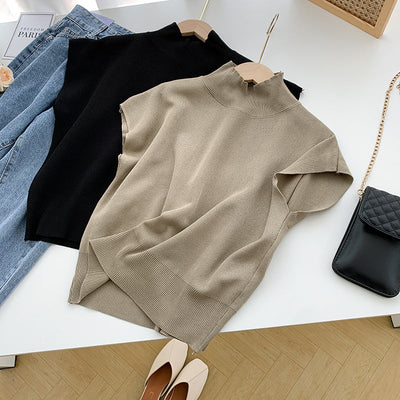 Vivian | Chic Mouwloze Coltrui voor een Elegante Look