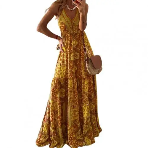 Ruth - Boho Vintage Maxi Jurk