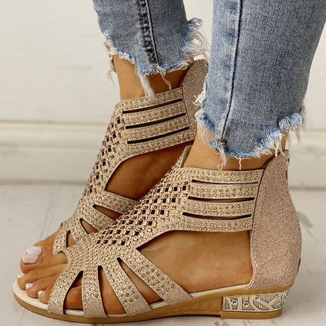 IRIS - Low-heeled orthopedic sandals