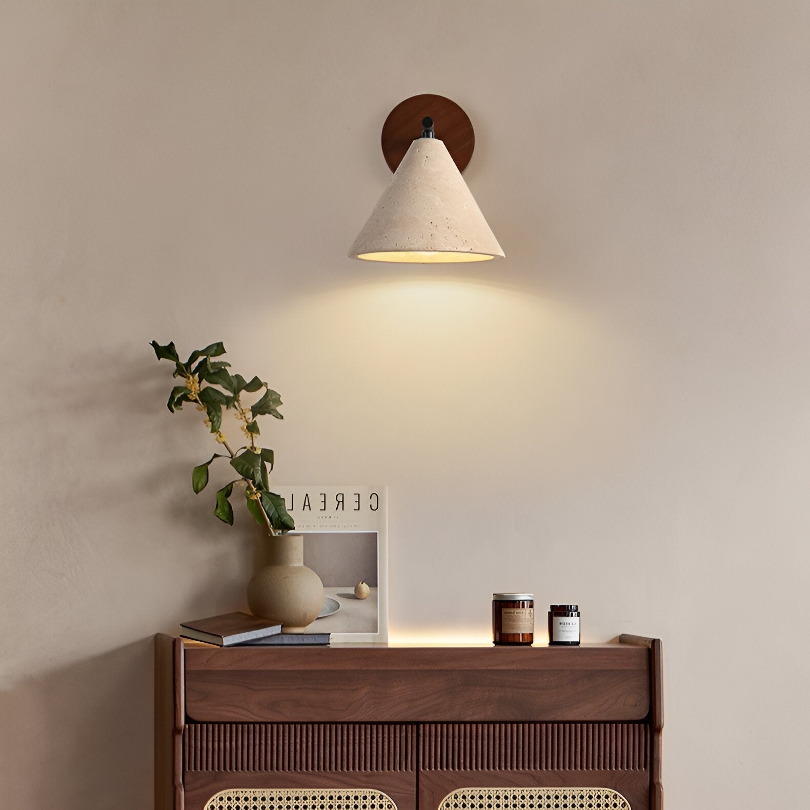 Ironma - Modern Stone Wall Light