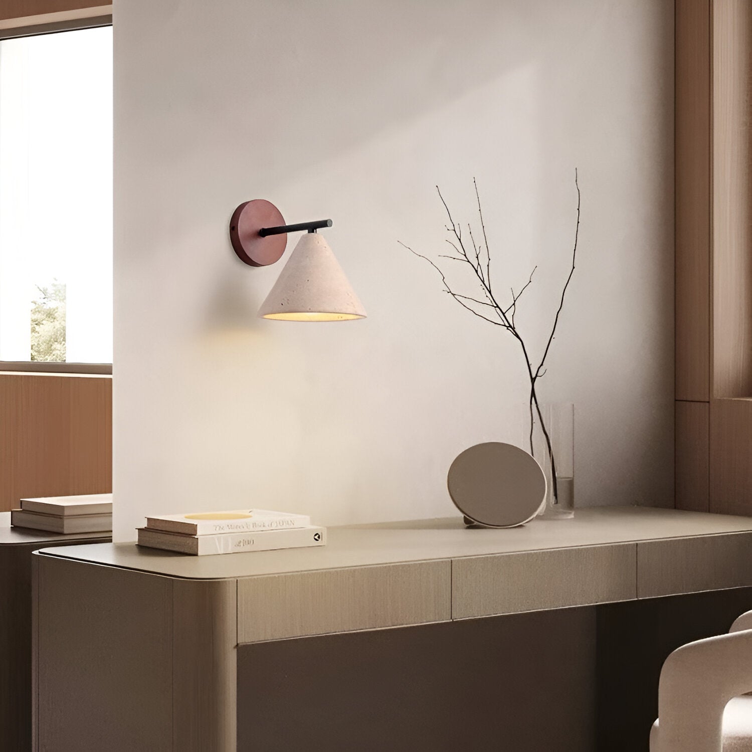 Ironma - Modern Stone Wall Light