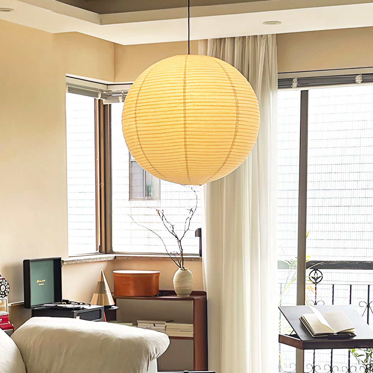 Braylune - Washi Paper Bamboo Pendant Ceiling Light