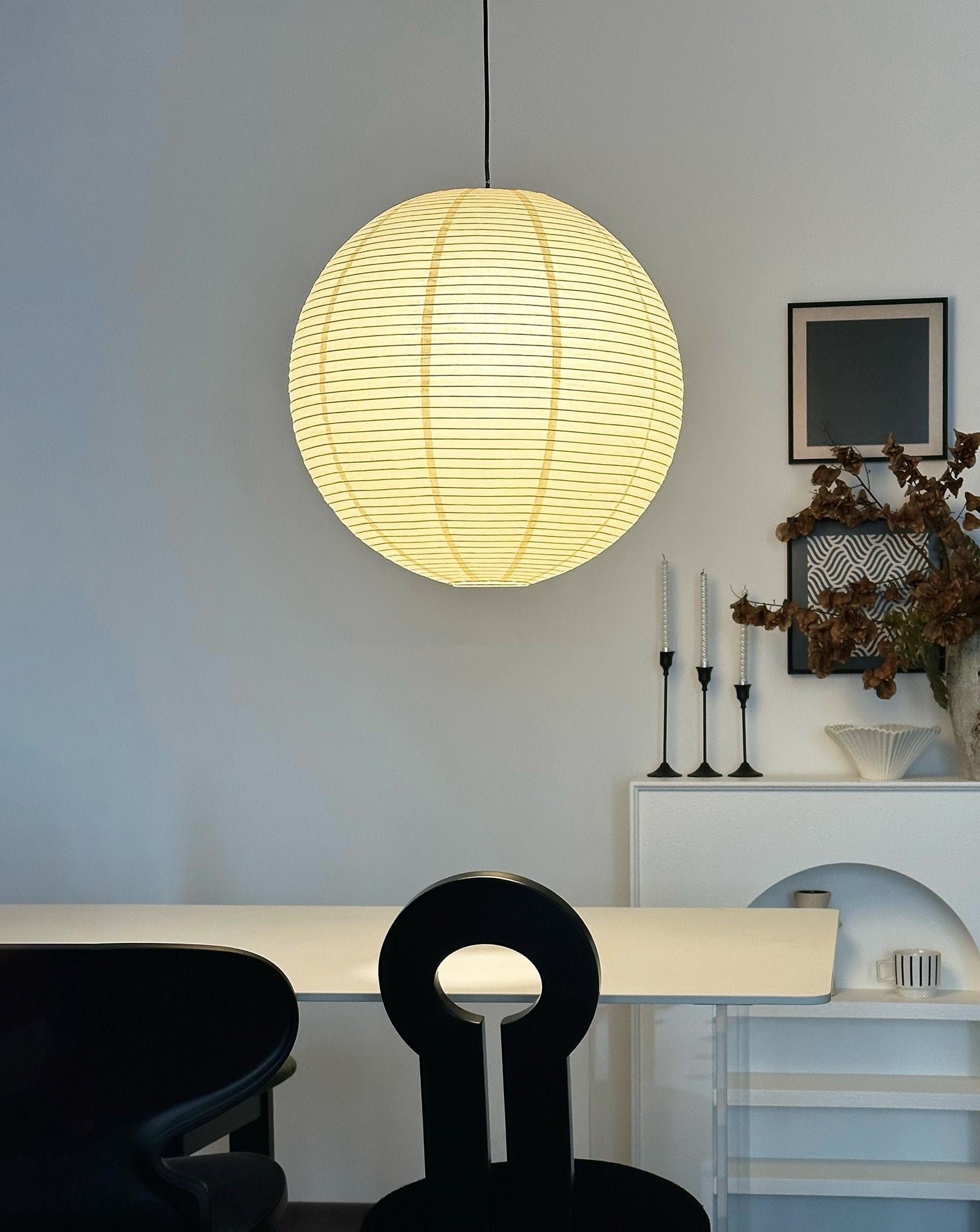 Braylune - Washi Paper Bamboo Pendant Ceiling Light