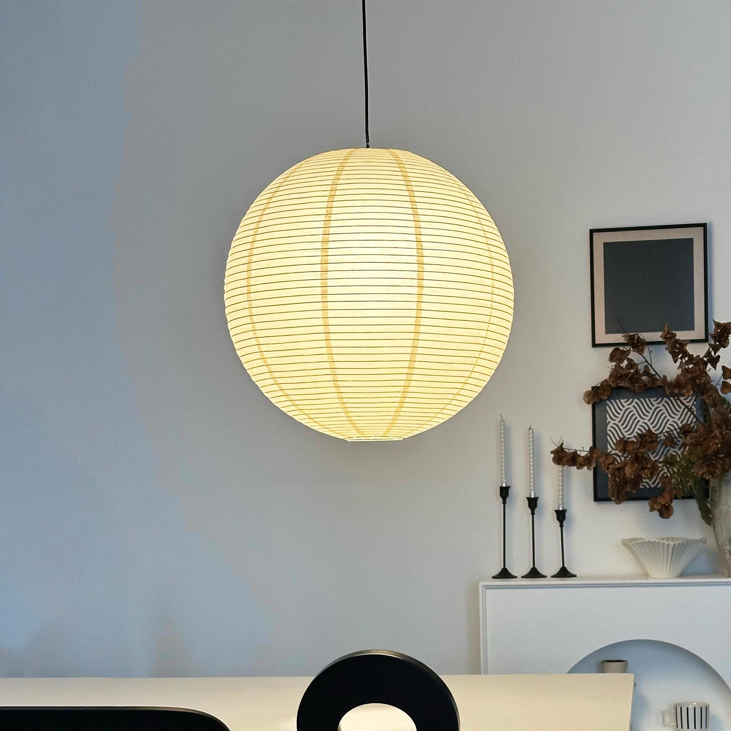 Braylune - Washi Paper Bamboo Pendant Ceiling Light