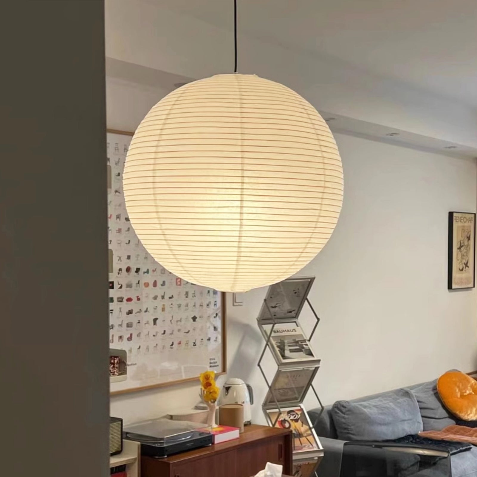 Braylune - Washi Paper Bamboo Pendant Ceiling Light