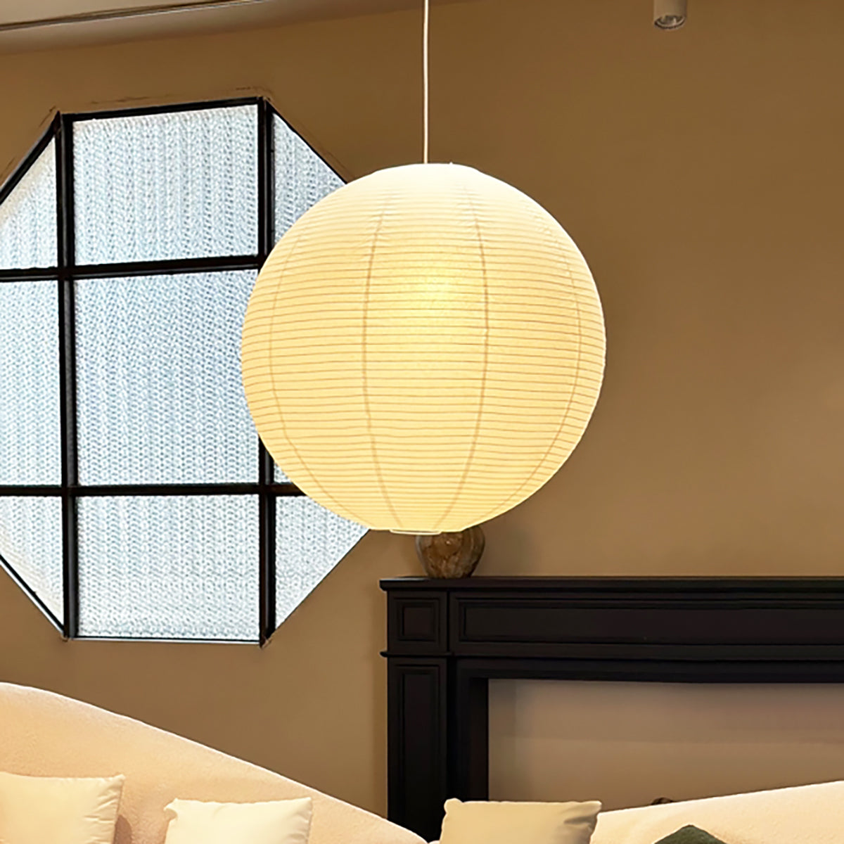 Braylune - Washi Paper Bamboo Pendant Ceiling Light