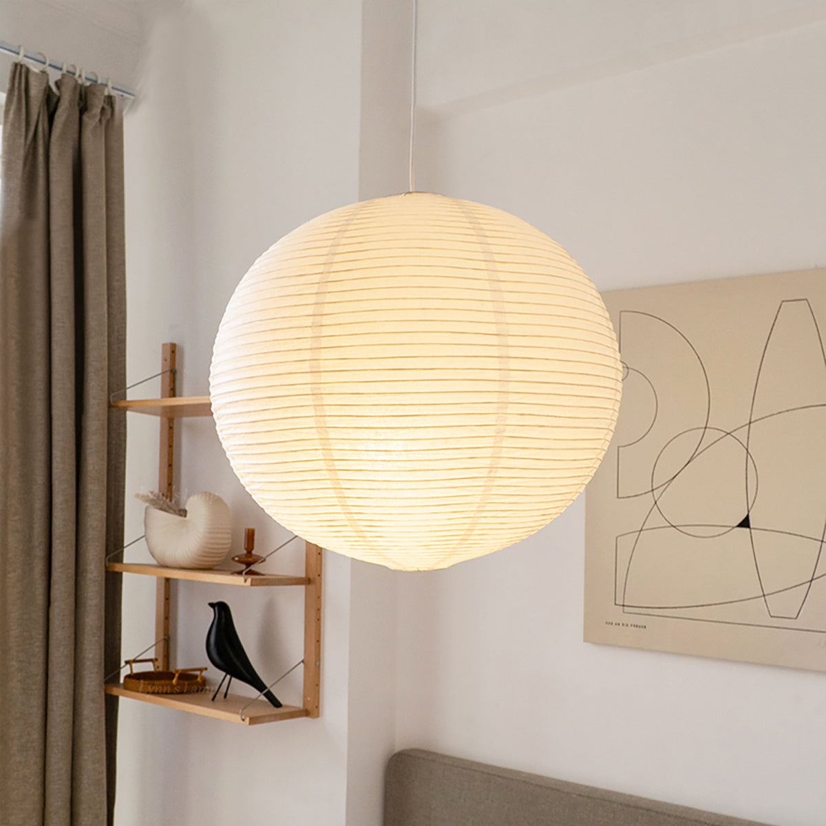 Braylune - Washi Paper Bamboo Pendant Ceiling Light