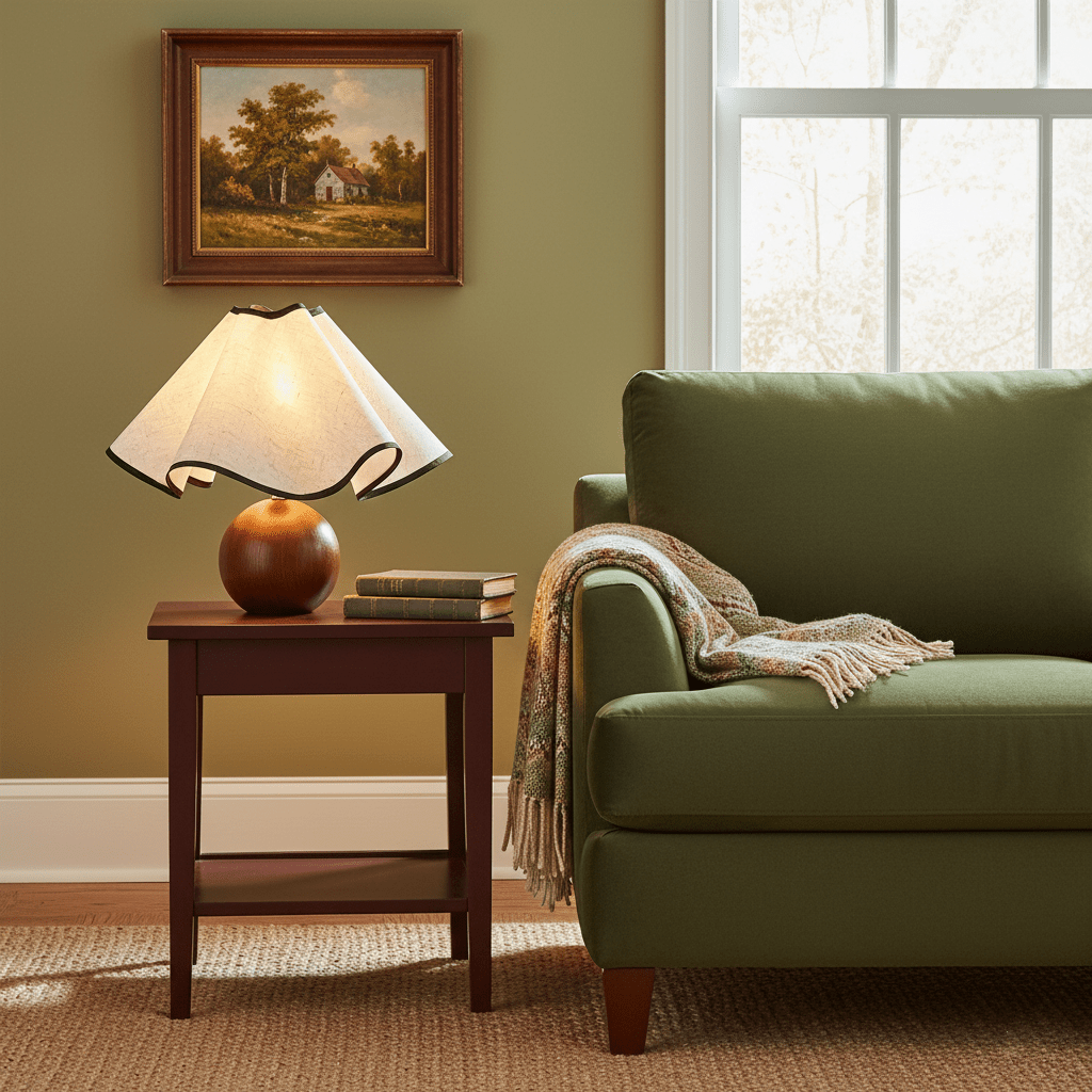 Mirelle - Wave Crest Fabric Shade Table Lamp