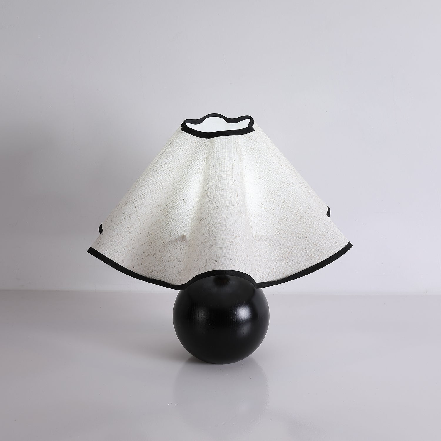 Mirelle - Wave Crest Fabric Shade Table Lamp