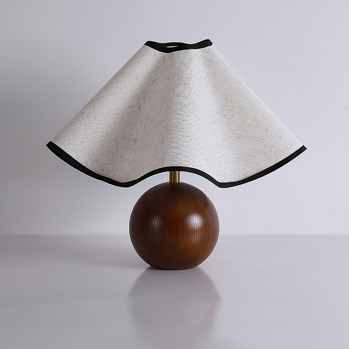 Mirelle - Wave Crest Fabric Shade Table Lamp