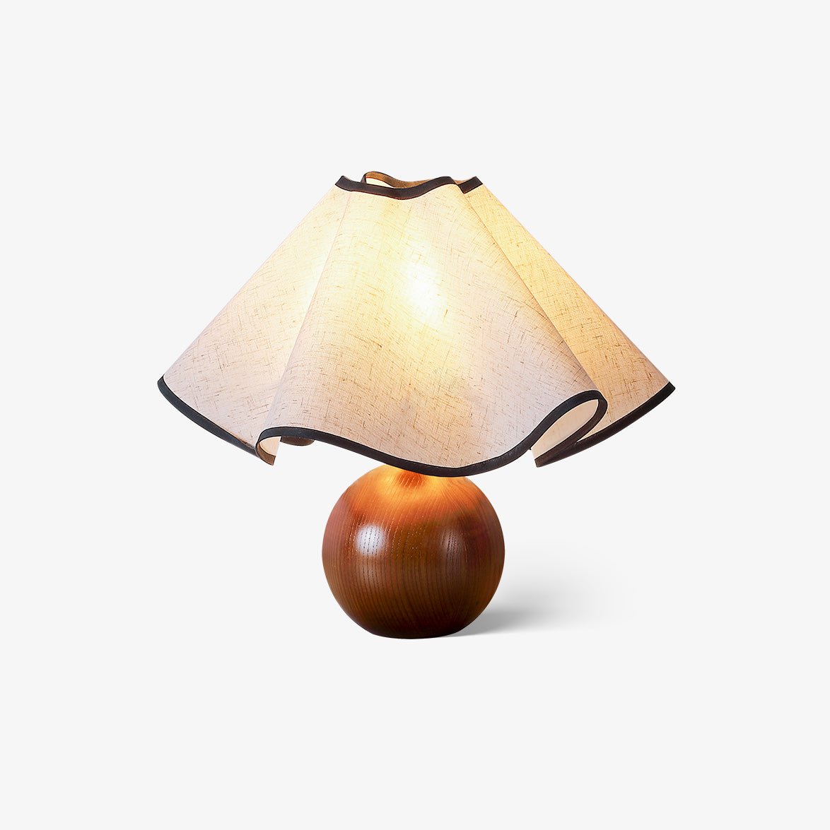 Mirelle - Wave Crest Fabric Shade Table Lamp