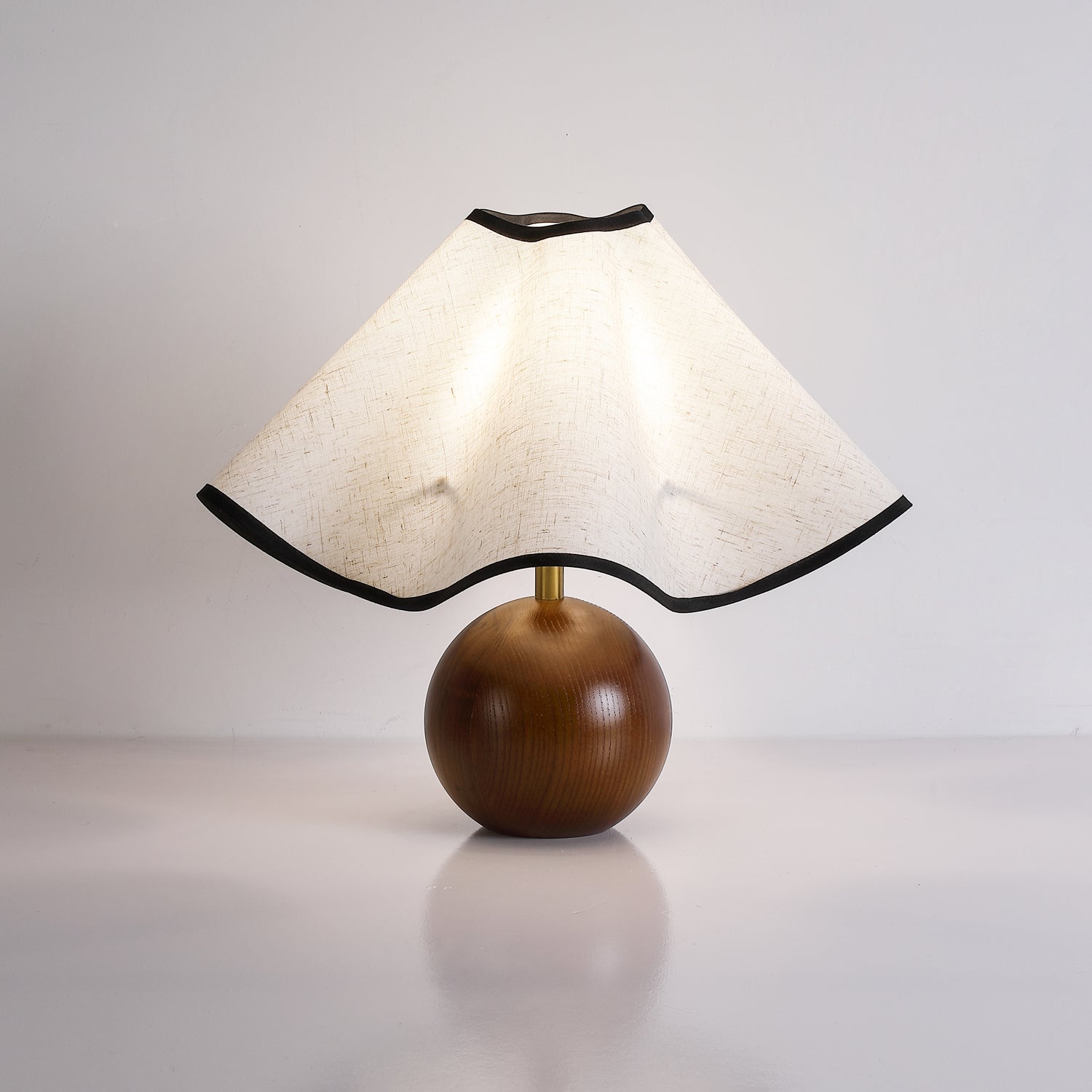 Mirelle - Wave Crest Fabric Shade Table Lamp