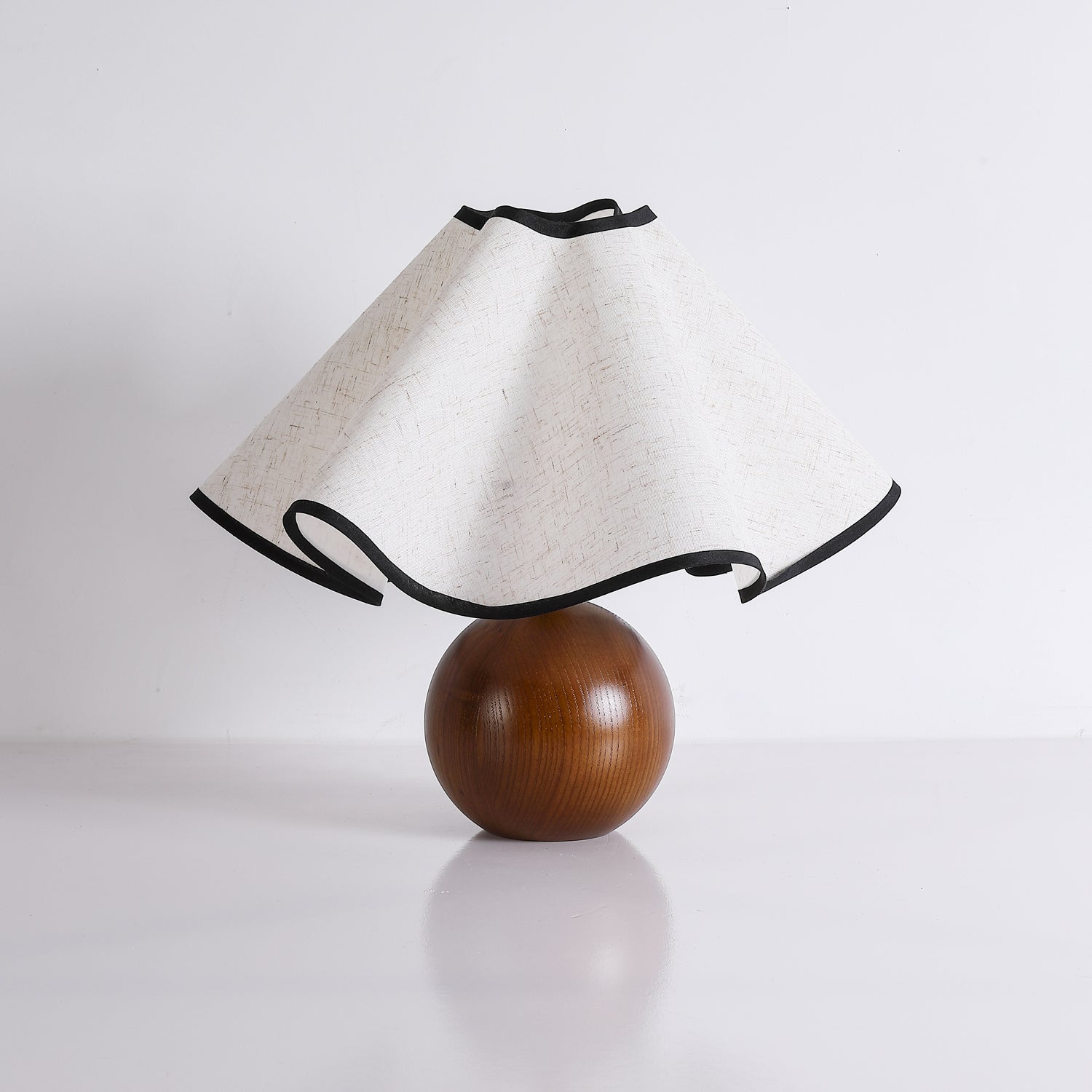 Mirelle - Wave Crest Fabric Shade Table Lamp
