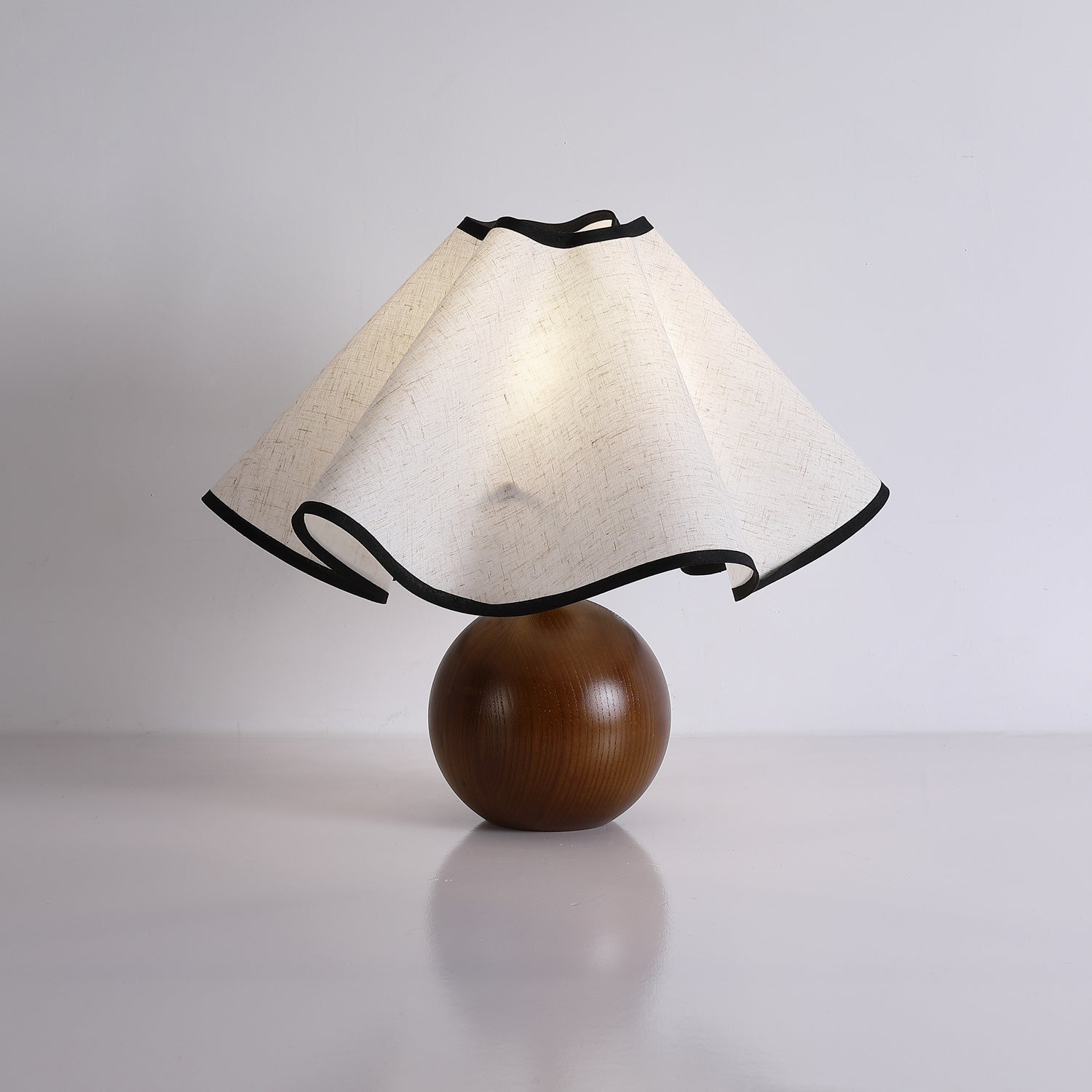 Mirelle - Wave Crest Fabric Shade Table Lamp