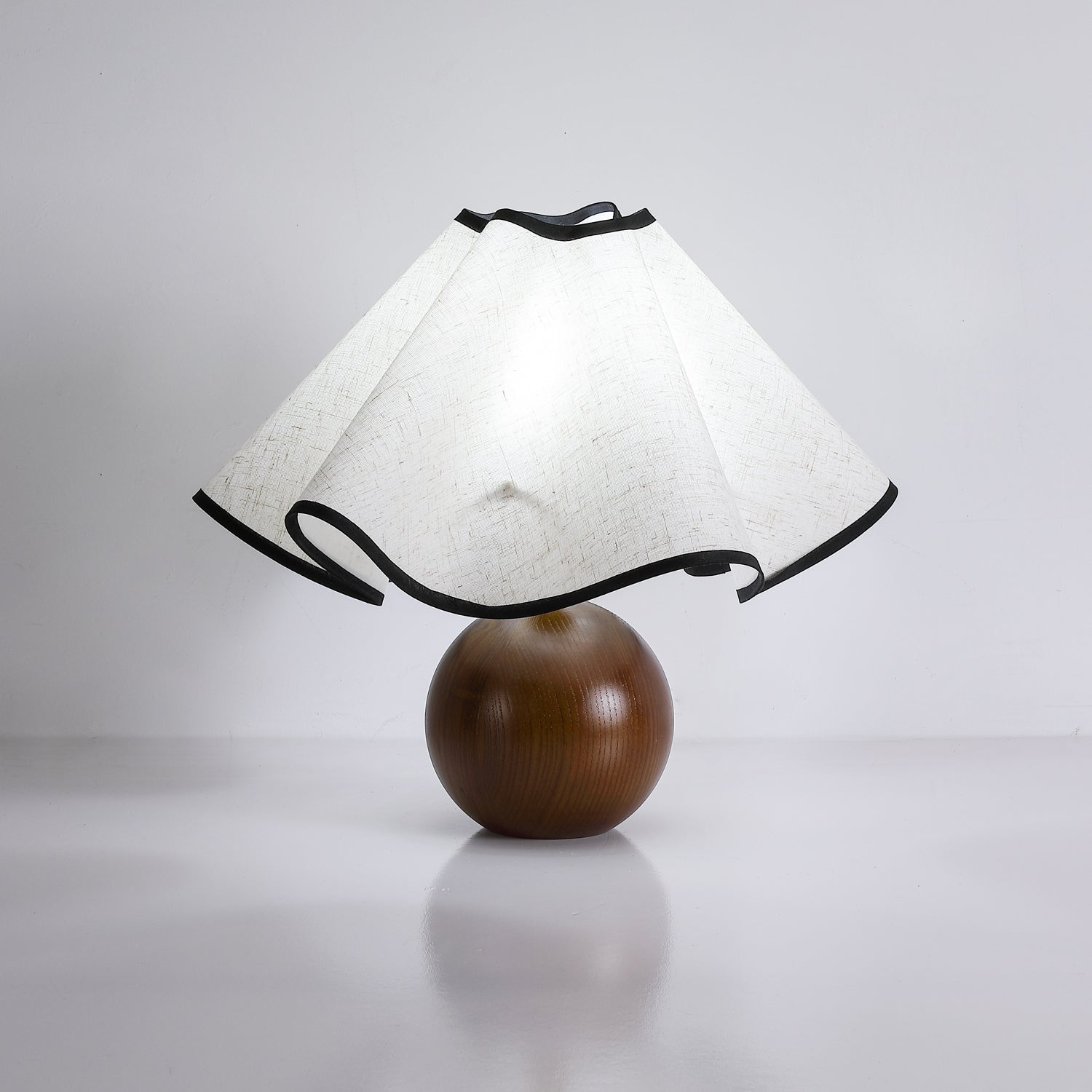 Mirelle - Wave Crest Fabric Shade Table Lamp