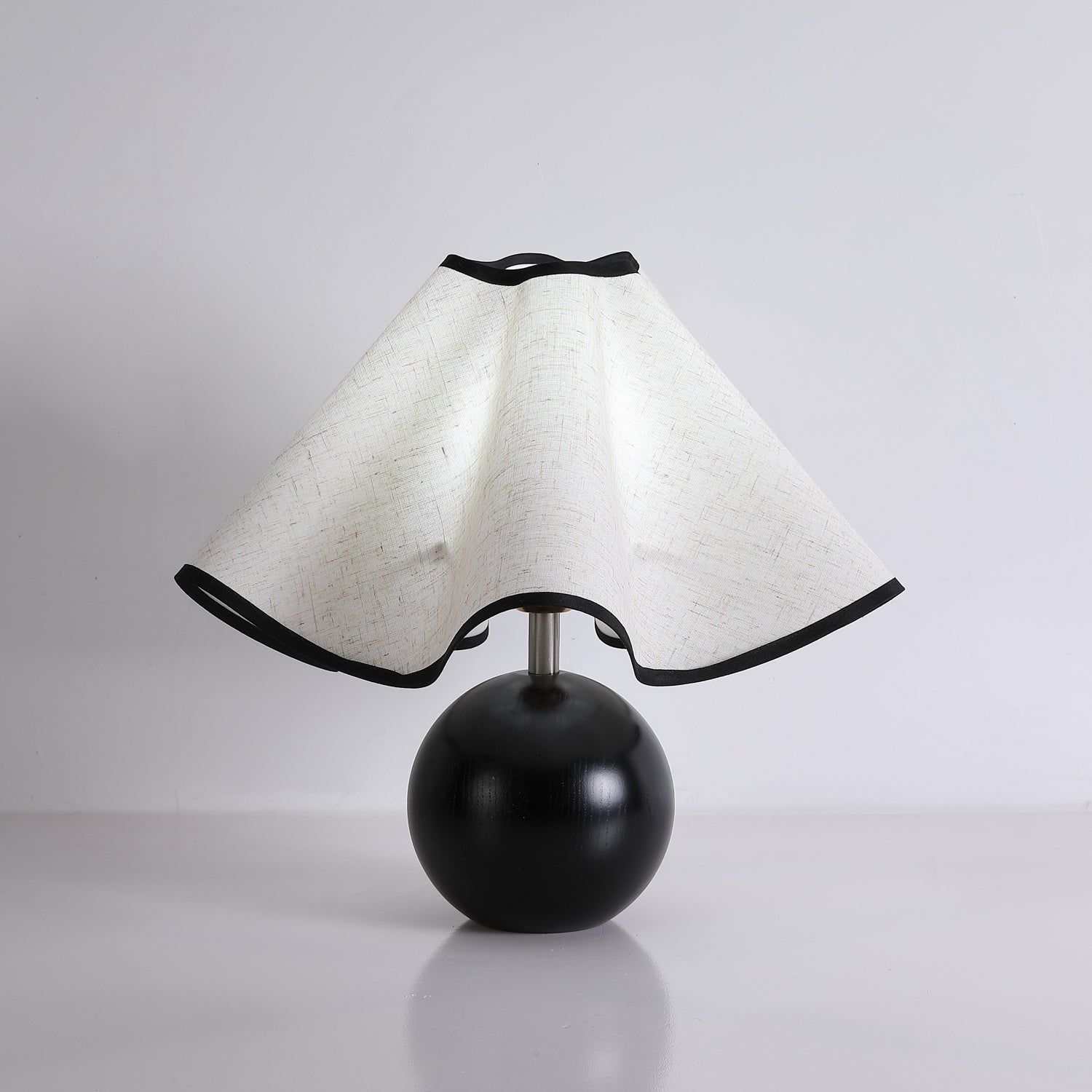 Mirelle - Wave Crest Fabric Shade Table Lamp