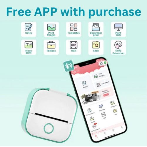 Miniprinter voor smartphones - inclusief gratis rolletje