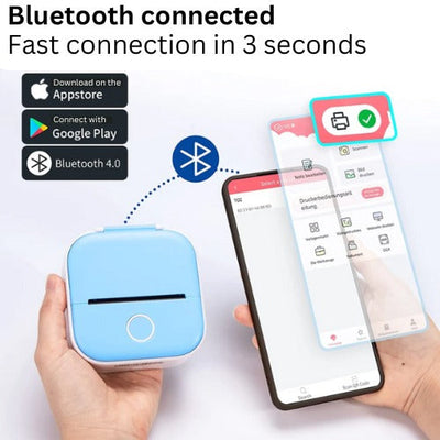 Miniprinter voor smartphones - inclusief gratis rolletje