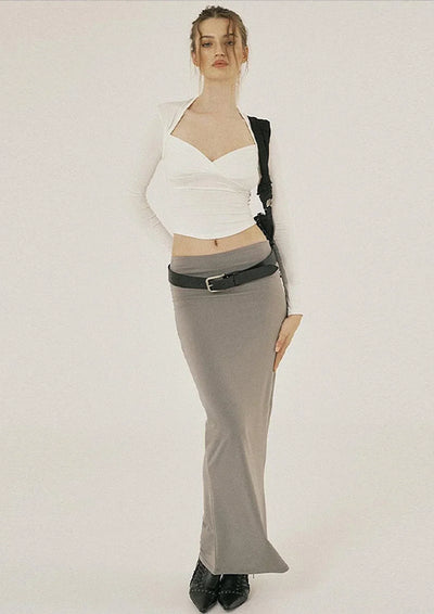 Heliviane - White Cropped Top