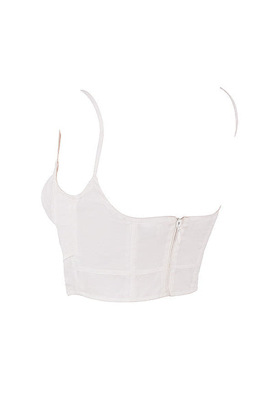 Helisanne - White Cropped Top