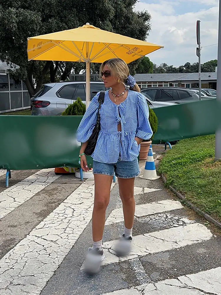 Gisou - Trendy Puff Sleeve Top 