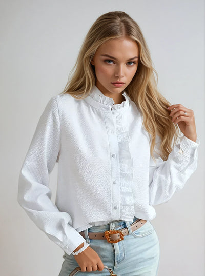 Helah - Ruffle Blouse for Women - Feminine &amp; Stylish 