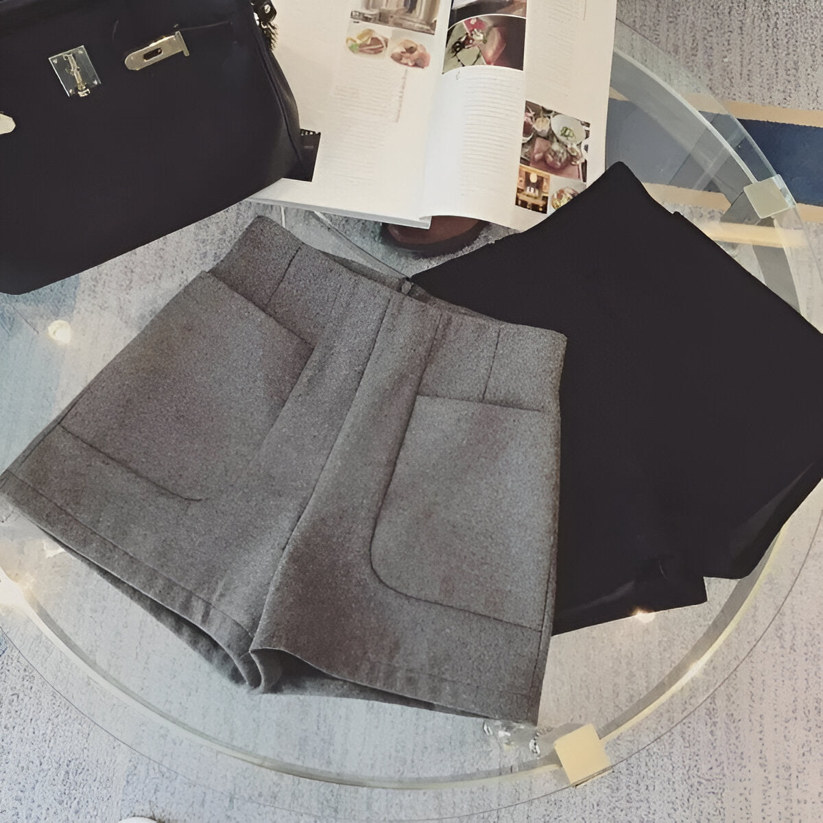 Lea - Wool Shorts with Chic Style