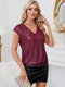 Yana | Pailletten V-hals Top voor een Stralende Look