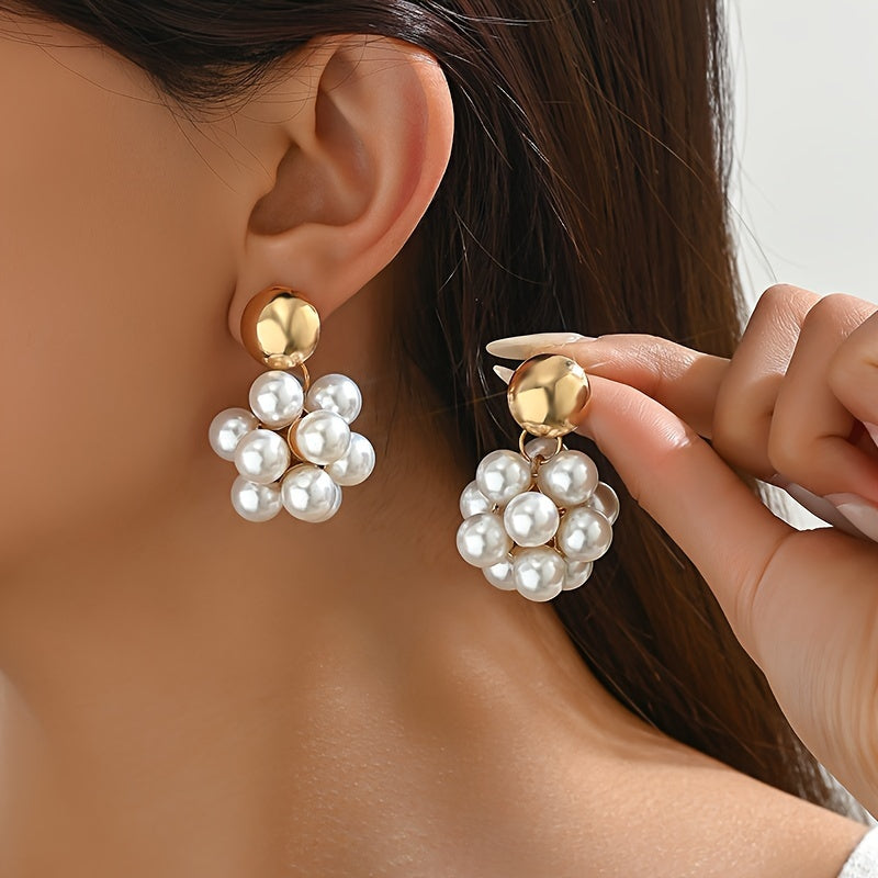 Yara | Luxe Statement Oorbellen met Parelontwerp