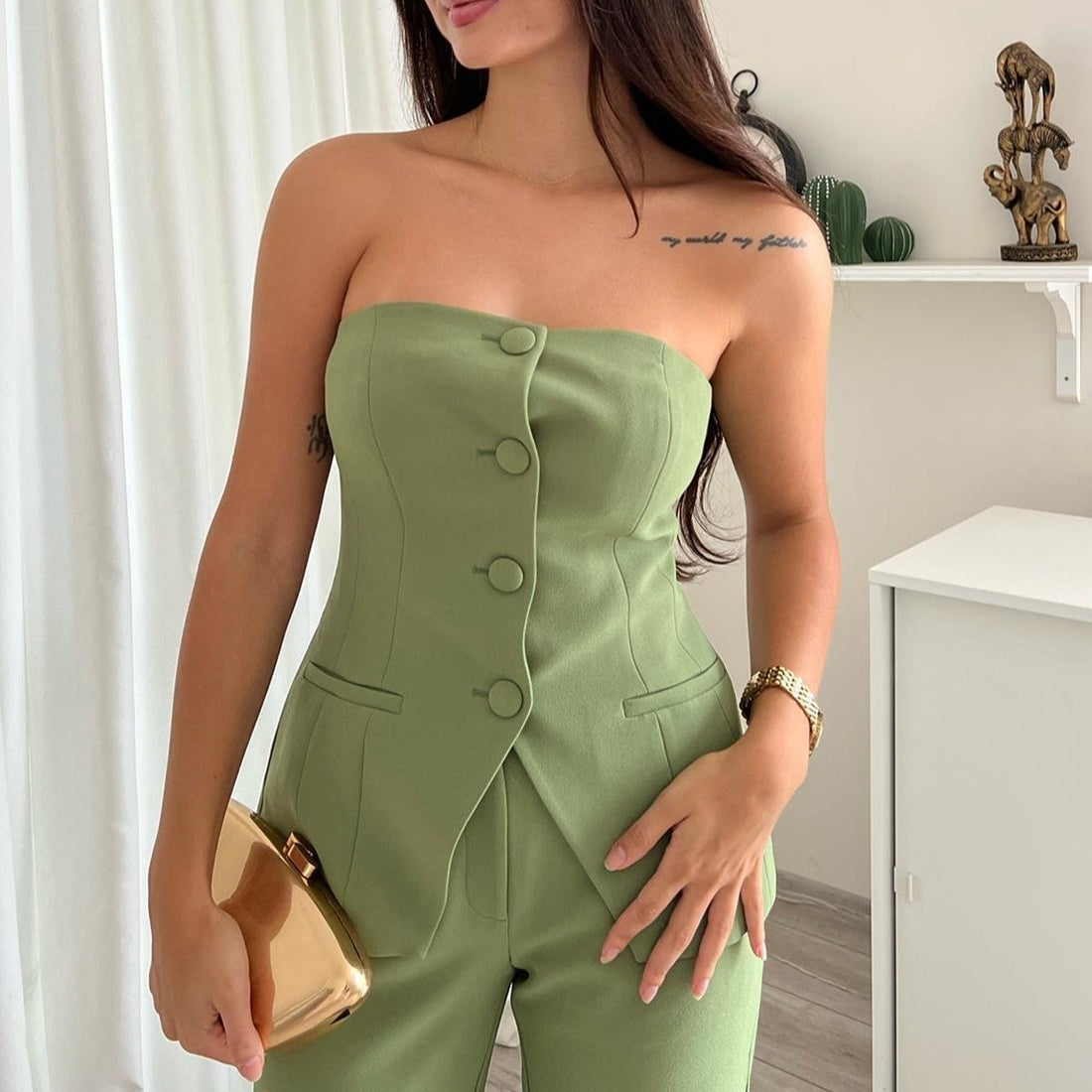 Myrthe - Comfy Mouwloze Top & Broek Set