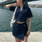 Zariyah | Trendy Denim Set met Stijlvolle Pasvorm
