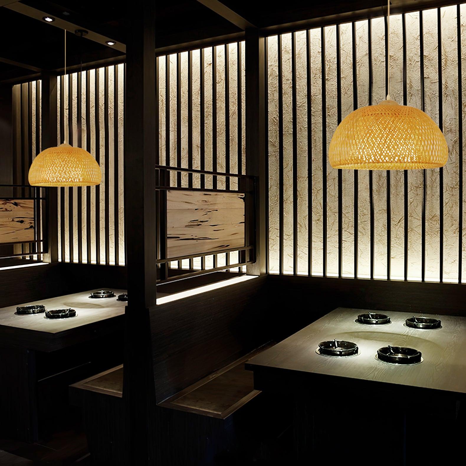 Eurnora - Natural Bamboo Pendant Light