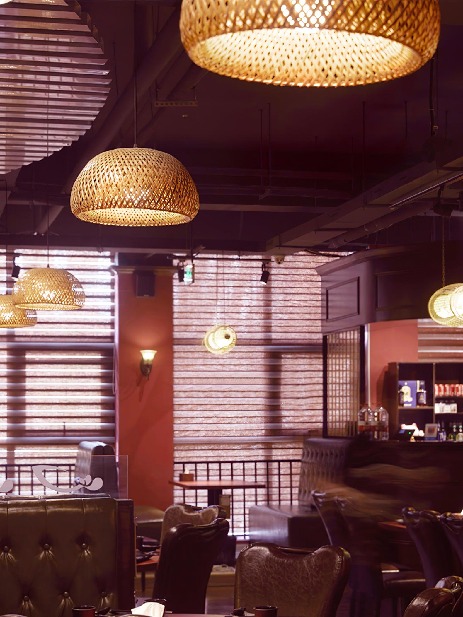Eurnora - Natural Bamboo Pendant Light