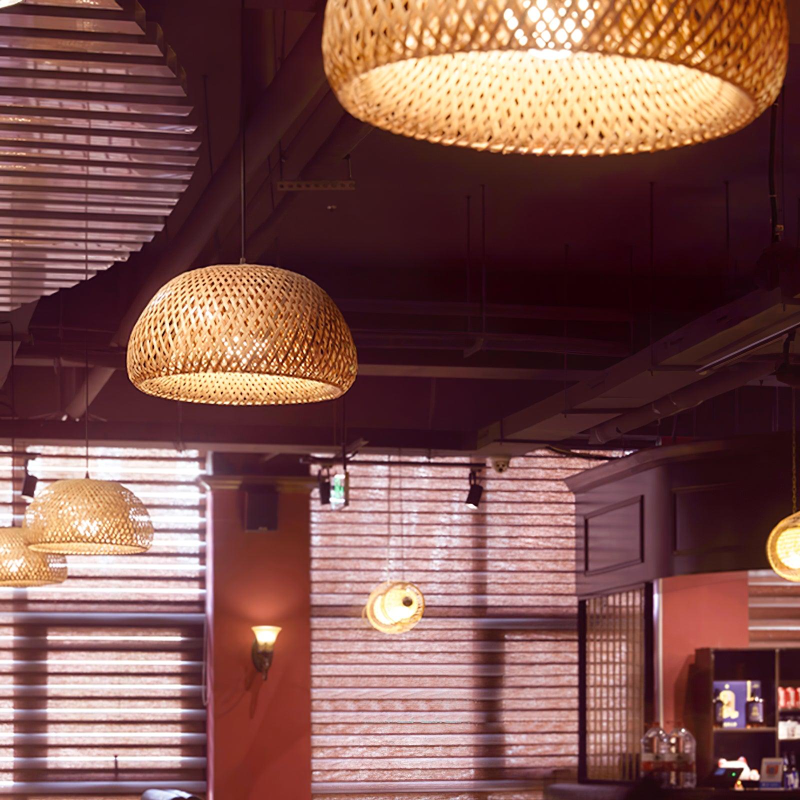 Eurnora - Natural Bamboo Pendant Light