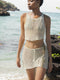Zoe | Twee-delige Gebreide Strand Set