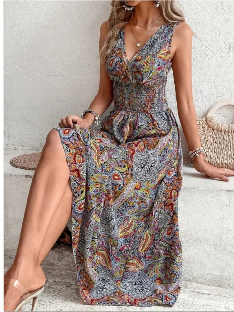 Iyla - casual boho jurk zonder mouwen