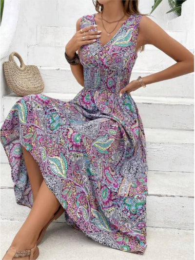 Iyla - casual boho jurk zonder mouwen