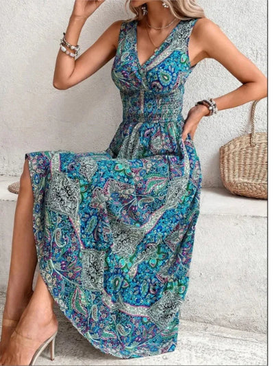 Iyla - casual boho jurk zonder mouwen