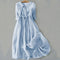 Willow - Zomerse Midi Dress Met Veters-Op Detail A-Line Silhouet Voor Vrouwen