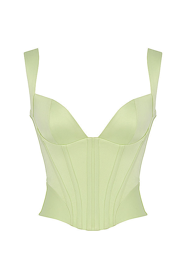 Helisara - Black Satin Corset