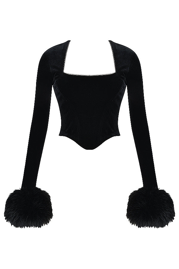 Havindra - Black Velvet Top