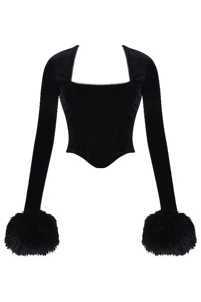 Havindra - Black Velvet Top