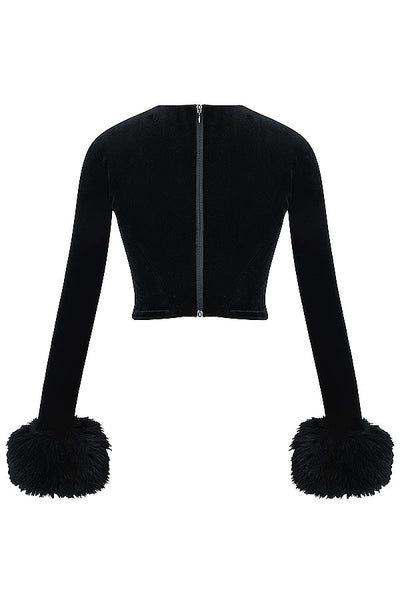 Havindra - Black Velvet Top