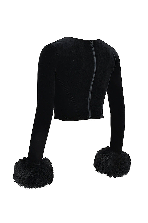 Havindra - Black Velvet Top